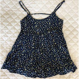 AEO Floral Open-Back Dress